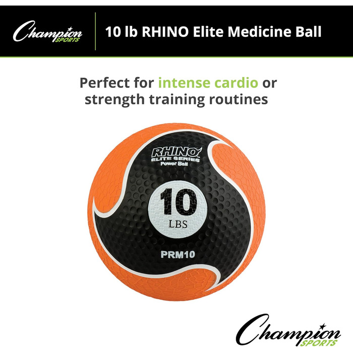 М'яч для фітнесу Champion Sports Rhino Elite, 4.5 кг, оранжевий