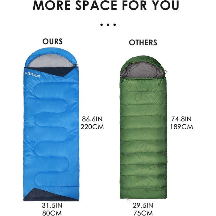 Водонепроникний мішок для спорядження для дорослих, хлопчиків та дівчаток. Підходить для кемпінгу, хайкінгу, подорожей, полювання. З компресійними мішками. (Königblau, L)