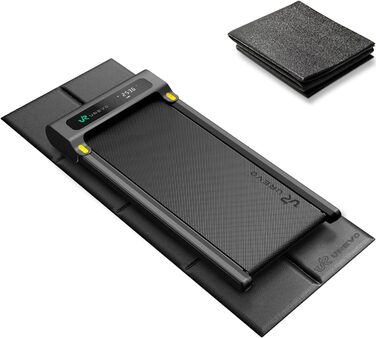 UREVO Smart Walking Pad - компактний біговий килимок під стіл з двома амортизаторами, додаток для тренувань з відстеженням та режимом MIIT, керування пультом або додатком для дому та офісу
