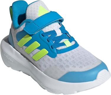 Кросівки для бігу adidas Fortarun Unisex (30.5 EU, темно-сірий, лимонний, світло-блакитний, сонячна батарея)