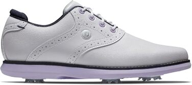 Жіночі гольф-туфлі FootJoy Tradition 38 EU, білий, темно-синій, фіолетовий