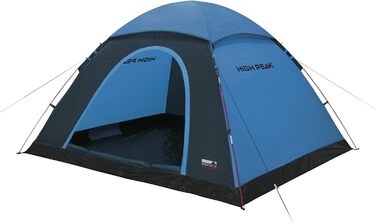 Купол намет High Peak Monodome XL, 4 особи, намет-іглу, для кемпінгу та фестивалів, з тент-ящиком, блакитний/сірий