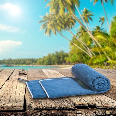 LightDry® Original Мікрофіброве спортивне рушник - туристичне рушник для рюкзака, спортивне та фітнес рушник для плавання. Швидковисихаюче, антибактеріальне рушник 200 x 100 см Petrol