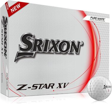 Гольф-м'ячі Srixon Z-Star XV 8, преміум, 12 шт., тур рівень, для дорослих, Pure White