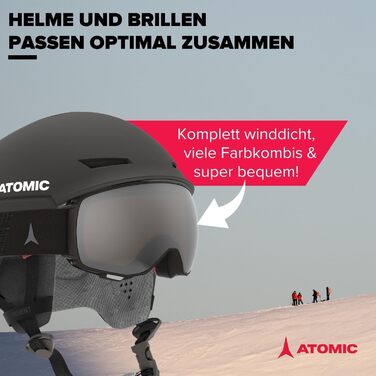 Лижний шолом ATOMIC Revent+ унісекс, чорний, 55-59 см