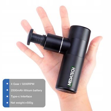 Перкусійний масажер Medatech Massage Gun Pro Mini — компактний масажер для спини та всього тіла