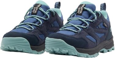 Дитячі трекінгові черевики Jack Wolfskin Vojo Tour Texapore Low - блакитний (33 EU)