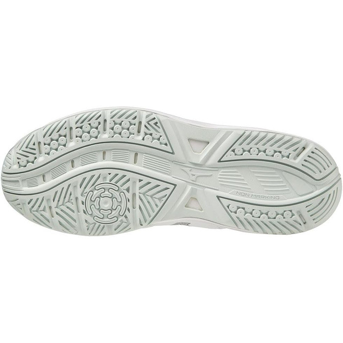 Кросівки дитячі Mizuno Stealth Star 2 Jr для залу (38 EU, білий, сірий, зелений)