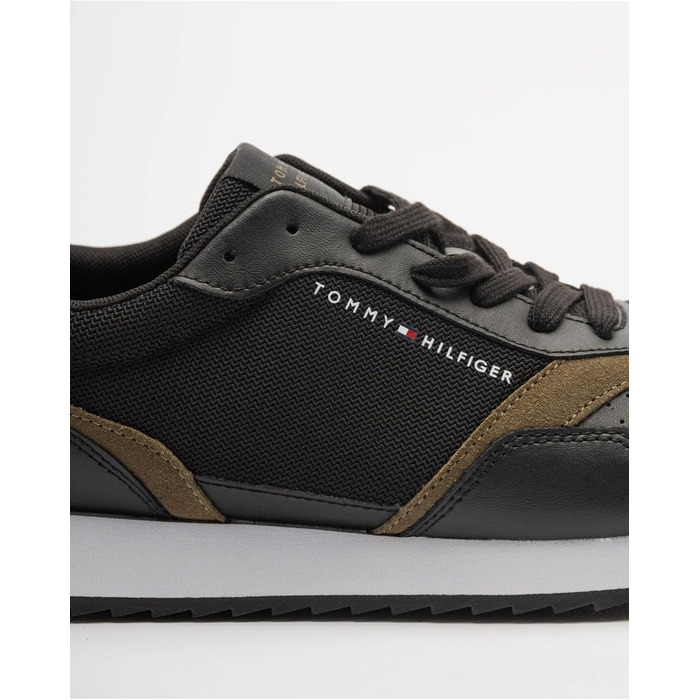 Чоловічі шкіряні кросівки Tommy Hilfiger FM0FM05305, 40 EU, чорні