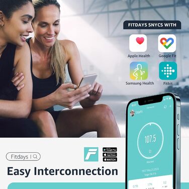 Ваги для тіла Posture з вимірюванням жиру, цифрові, 13 показників, шкала ваги з моніторингом BMI, синхронізація з додатками, до 180 кг