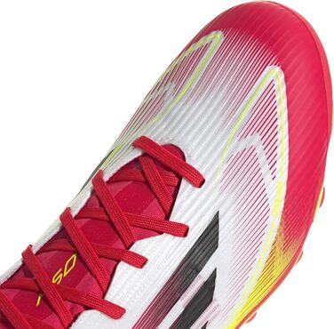 Бутси для футболу Adidas F50 League Unisex, Multi Ground, 42 EU, Білий/Чорний/Жовтий