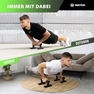 Паралелетки Müller & Blum з дерева, неслизькі ручки для віджимань, обладнання для калістеніки преміум-класу для занять в приміщенні та на вулиці, захист суглобів під час віджимань, міцні ручки для стійки на руках, віджимання