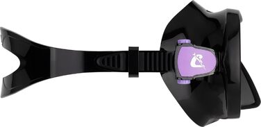 Маска та трубка Cressi x Steve Aoki HiroQuest Limited Edition: F-Dual, Supernova Dry, лінза 380, чорний/фіолетовий