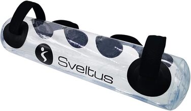Sveltus Uni Aqua Training Bag, регульований, 20 кг, прозорий – водяна гантеля для фітнесу, тренувальний мішок для кросфіту та спорту