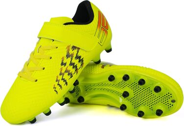 Дитячі футбольні бутси JABASIC для гри на твердих поверхнях, розмір 37 EU, колір лайм