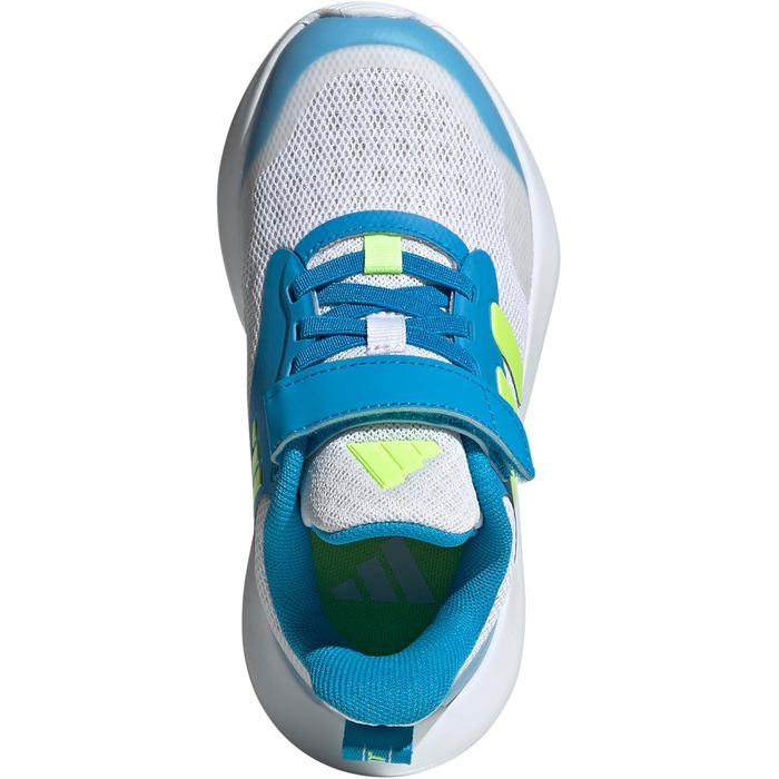 Кросівки для бігу adidas Fortarun Unisex (30.5 EU, темно-сірий, лимонний, світло-блакитний, сонячна батарея)