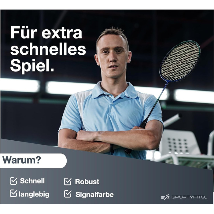 Набір воланчиків для бадмінтону Speedbadminton® Timo Klingler - для тренувань та змагань (70 шт.)