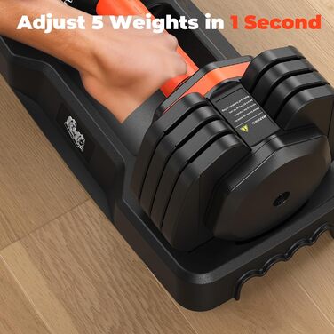 Регульовані гантелі з набором змінного обтяження 20/30/40/55/60/70/80 кг, 2 або 3 в 1: гантелі, штанга, гиря. Для домашнього фітнесу. Підходить для пар (11,3 кг кожна, загалом 22,7 кг)