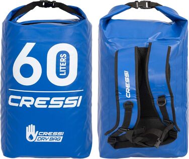 Рюкзак Cressi Dry Back Pack - ультралегкий водонепроникний, 60 LT, блакитний