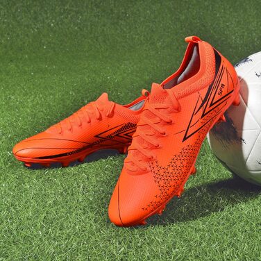 Футбольні бутси для чоловіків та юнаків, зала/штучний газон, футзал, зала, професійні, тренувальні (42 EU, помаранчевий)