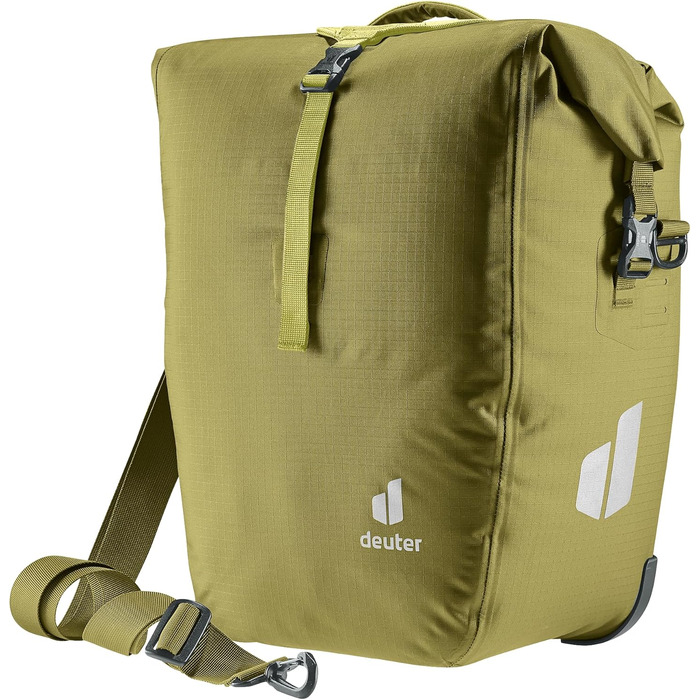 Велосипедна водонепроникна сумка Deuter Weybridge 25+5 л, Cactus, на задній багажник