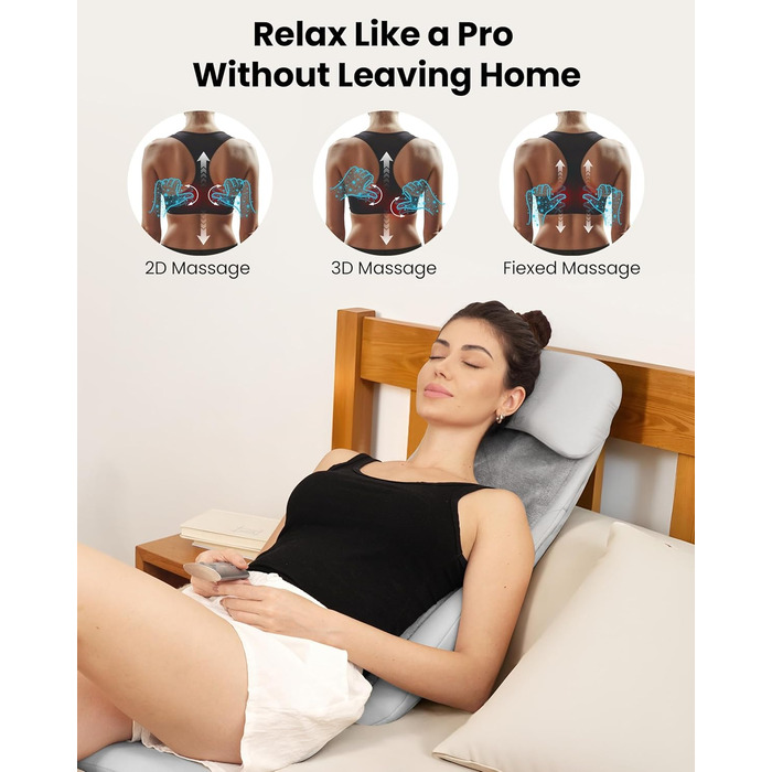 Крісло-масажер Comfier Shiatsu з підігрівом та функцією глибокого масажу, 2D/3D, для дому та офісу