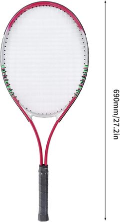 Тенісний ракетковий спортивний інвентар EVTSCAN, 27 дюймів, професійний, з алюмінієвого сплаву, для початківців та досвідчених гравців