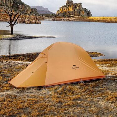 Намет Naturehike Cloud Up 1 - ультралегкий намет для 1 особи, 4 сезони, оранжевий (210T)