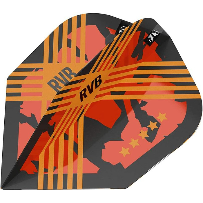 Дротики для дартсу Target RVB 95 3 Gen, 95% вольфраму, Swiss Point, 25 г, стіл, Raymond van Barneveld