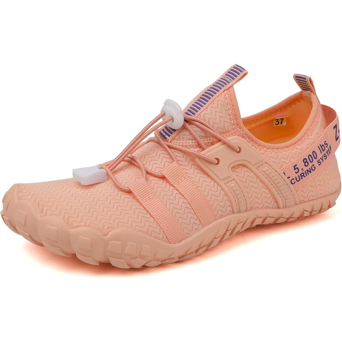 Зітоп Водні черевики для жінок та чоловіків, шкарпетки-черевики, басейн, пляж, спорт, серфінг, йога (36-46 EU), білий, сірий (39 EU, колір м'яса)