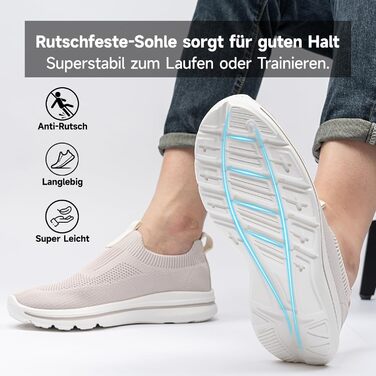 Чоловічі Slip-on кросівки Mesh, дихаючі, для бігу та занять спортом, Outdoor, Fitness, легкі, світло-зелені (бежеві, 40 EU)