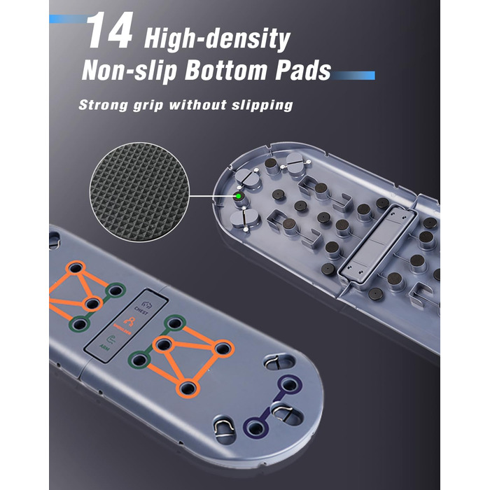 Фітнес-набір 27 в 1 BOOSTEADY: дошка для віджимань, ручки-опори, еспандери, ролик для преса та стійка для пілатесу