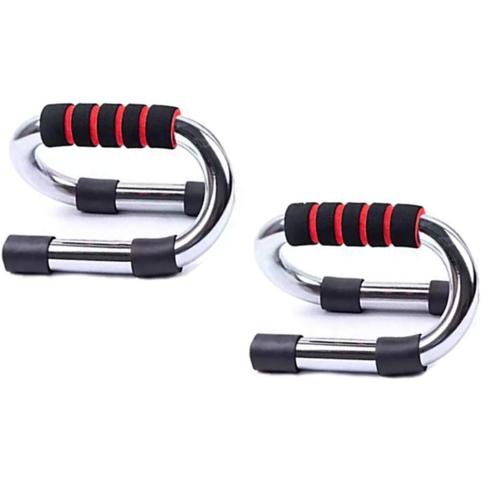 Стенди для віджимань Push Up Stand Bars - тренажер для дому та фітнес-залу. Сталеві грифи для віджимань, тренування грудей, плечей, живота та спини. Синій колір.