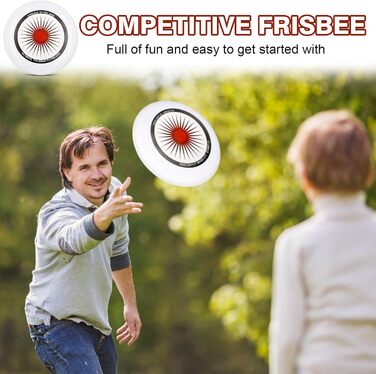 Фрісбі Ultimate 175г для вулиці, професійне, червоне. Диск для гри та змагань з тасьмою для зберігання