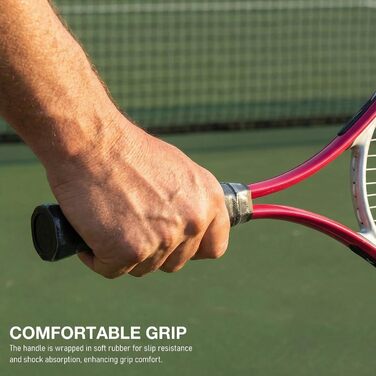 Тенісний ракетковий спортивний інвентар EVTSCAN, 27 дюймів, професійний, з алюмінієвого сплаву, для початківців та досвідчених гравців