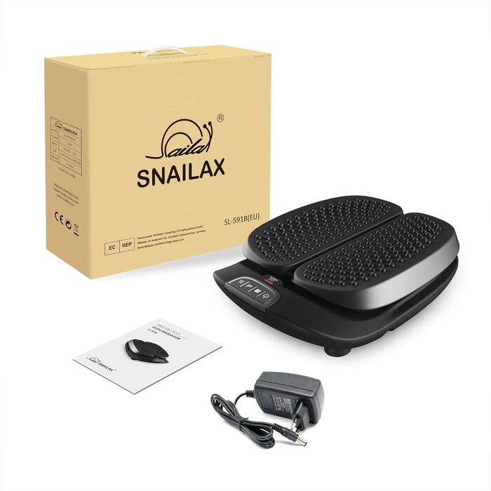 Електричний масажер для ніг Snailax Shiatsu з підігрівом та пульсацією, з пультом керування, подарунок