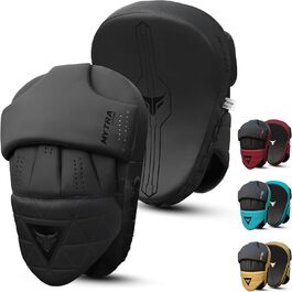 Рукавиці для боксу Mytra Fusion Box Pratzen Gebogen - чорні, для MMA, муай-тай, карате, кікбоксингу