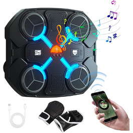 Музична боксерська машина Herbst Music One Punch, настінна, Bluetooth, LED, електронна, з музикою для дітей та дорослих