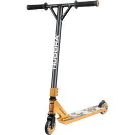 Трюковий самокат HUDORA XR-25 Gold для підлітків, алюмінієвий, до 100 кг, підшипники ABEC 7, 54x30x20 см