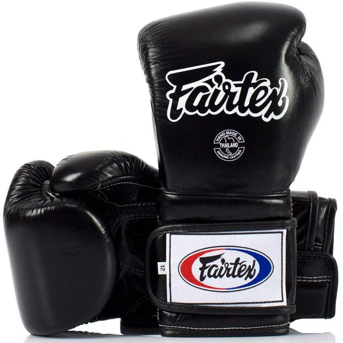 Боксерські рукавички Fairtex BGV9 мексиканського стилю, чорні, 14 унцій