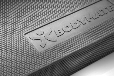 Балансувальна подушка BODYMATE середньої жорсткості або надм'яка, для початківців, реабілітації, спорту, різні розміри, для балансу, координації, стабільності, чорна, м'яка, 49x40x6 см
