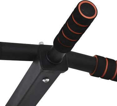 Турнік настінний HOMCOM зі сталі, макс. навантаження 120 кг, 94x51x18 см, чорний