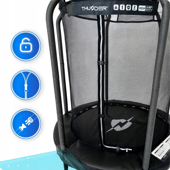 Батут із сіткою Thunder 140 см FT 4,5