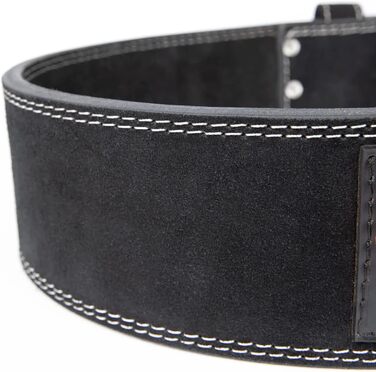 Пояс для підйому важких ваг Gorilla Wear, шкіряний, 4 дюйми, чорний