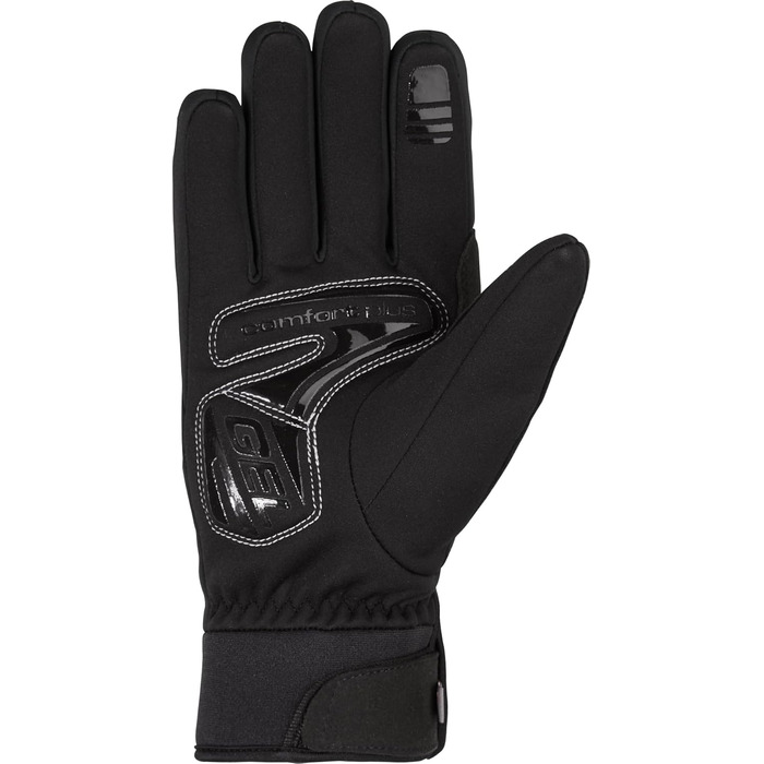 Чоловічі зимові велорукавички Ziener Donni, Primaloft, Gore-Tex Infinium, чорні, розмір 8