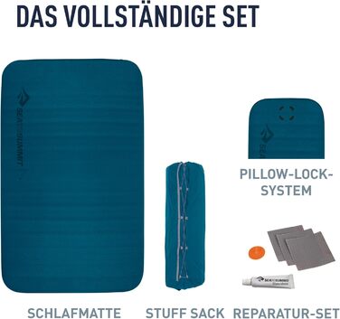 Каремат Sea to Summit Comfort Light Self Inflating (Large Wide) - самонадувний килимок для туризму, чорний