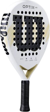 Ракетка для падел Wilson Optix V2 Lite (Біла) - Легка, для початківців, з скловолокном, 45.9x27.6x8.3 см