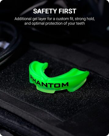 Капа спортивна Phantom Athletics для боксу, єдиноборств, дорослих - неоново-зелена