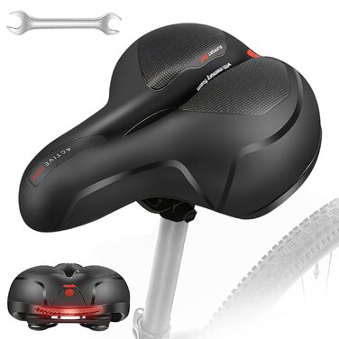 Велосипедне сідло для жінок та чоловіків, гелеве ергономічне сідло, водонепроникне, м'яке, комфортне, дихаюче, амортизуюче, для міського велосипеда, гірського велосипеда, шосе, електровелосипеда