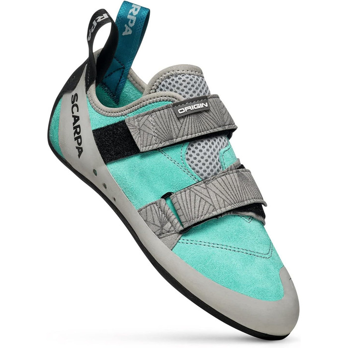 Кріпи для скелелазіння Scarpa Origin для жінок, боулдерингові (40.5 EU, Maldive Light Gray Ffxw)